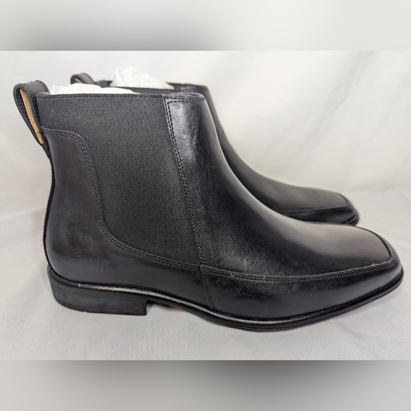 NWOB Donald J Pliner Gunter Chelsea Leather Boots Men's Size 9 - Picture 1 of 10